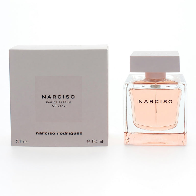 Narciso Cristal by Narciso Rodriguez 3 oz women’s EDP spray bottle with clear glass and minimalist design.