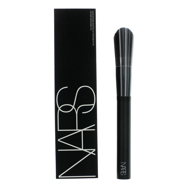 Nars Bronzer Brush #14, a professional makeup brush with soft bristles for applying bronzer, by Nars.