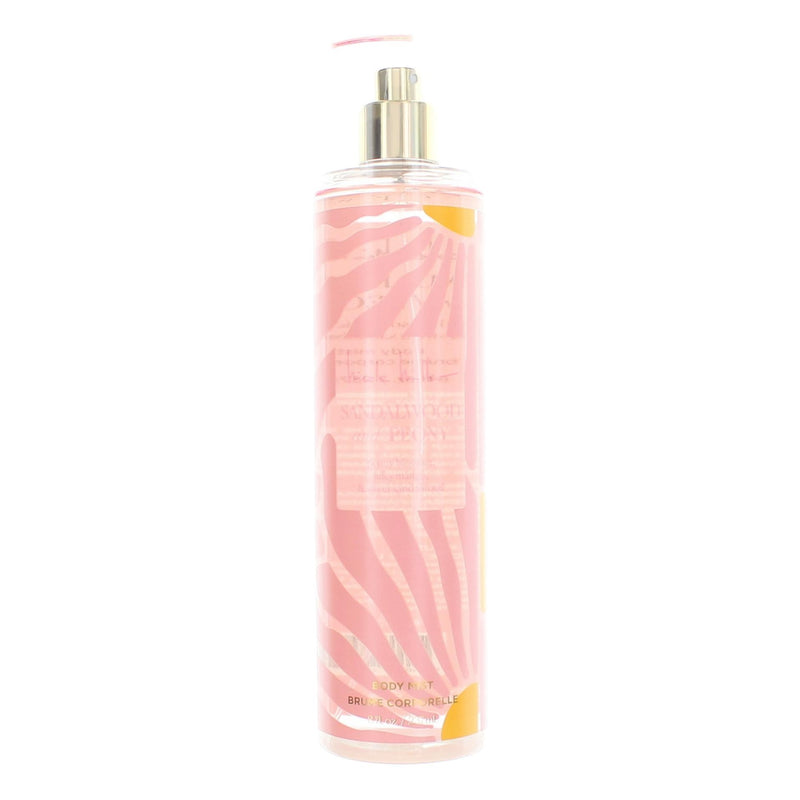Nicole Miller Sandalwood and Peony body mist for women in 8 oz bottle, featuring floral and woody scent.