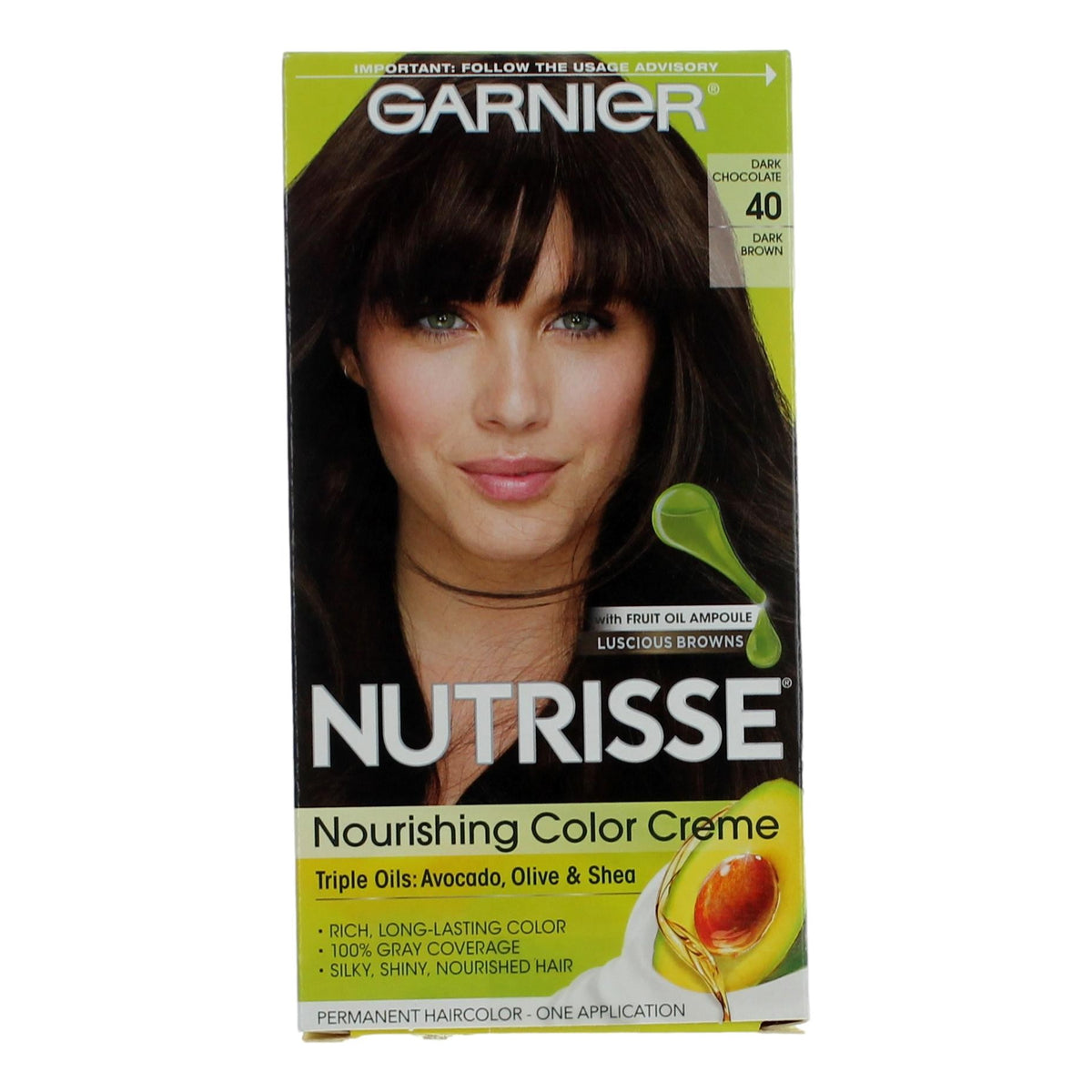 Garnier Hair Color Nutrisse Coloring Creme Garnier Hair Color- Dark Chocolate 40 - Pertinacia Perfume