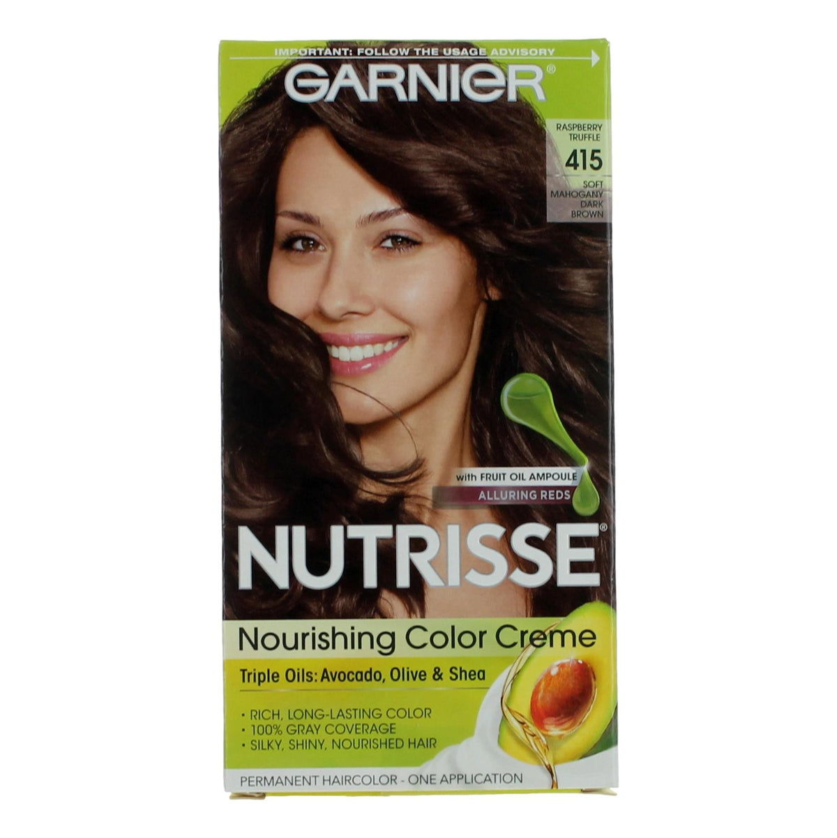Garnier Hair Color Nutrisse Coloring Creme Garnier Hair Color- Raspberry Truffle 415 - Pertinacia Perfume