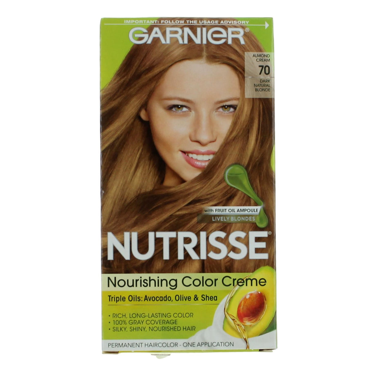 Garnier Hair Color Nutrisse Coloring Creme Garnier Hair Color- Almond Cream 70 - Pertinacia Perfume