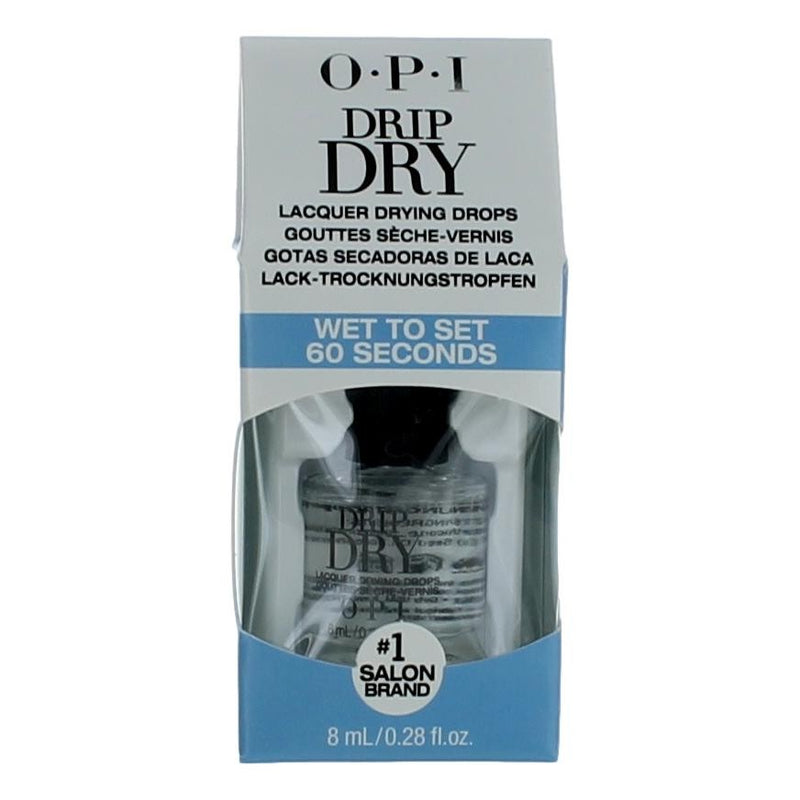 OPI Drip Dry nail lacquer drying drops in 0.28 oz bottle, clear liquid for quick nail polish drying process