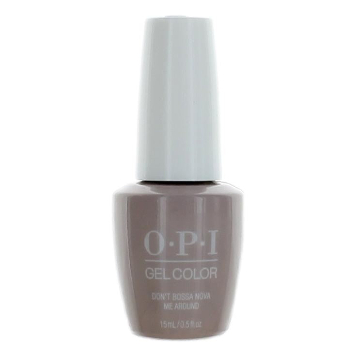 OPI Gel Nail Polish in Don't Bossa Nova Me Around, 0.5 oz, vibrant blue gel color for manicures and nail art.