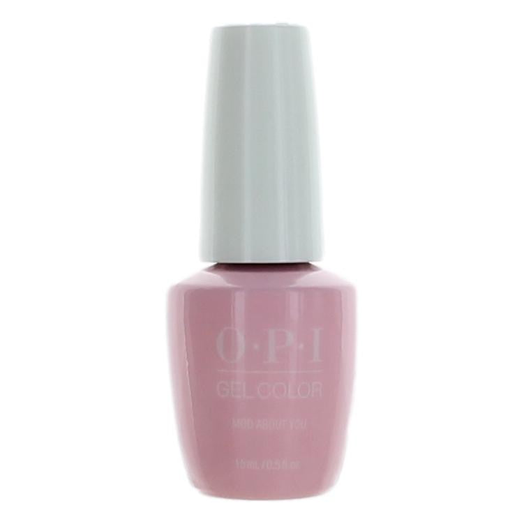 OPI Gel Nail Polish in Mod About You, 0.5 oz bottle with vibrant pink gel color and branded OPI label visible.