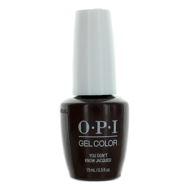 OPI Gel Nail Polish in You Don't Know Jacques! shade, 0.5 oz bottle, showcasing the vibrant gel color and sleek packaging.