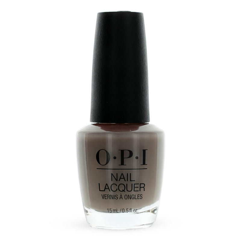 OPI Nail Lacquer in Berlin There Done That, 0.5 oz, showing the vibrant nail color bottle with the cap off and the polish inside.