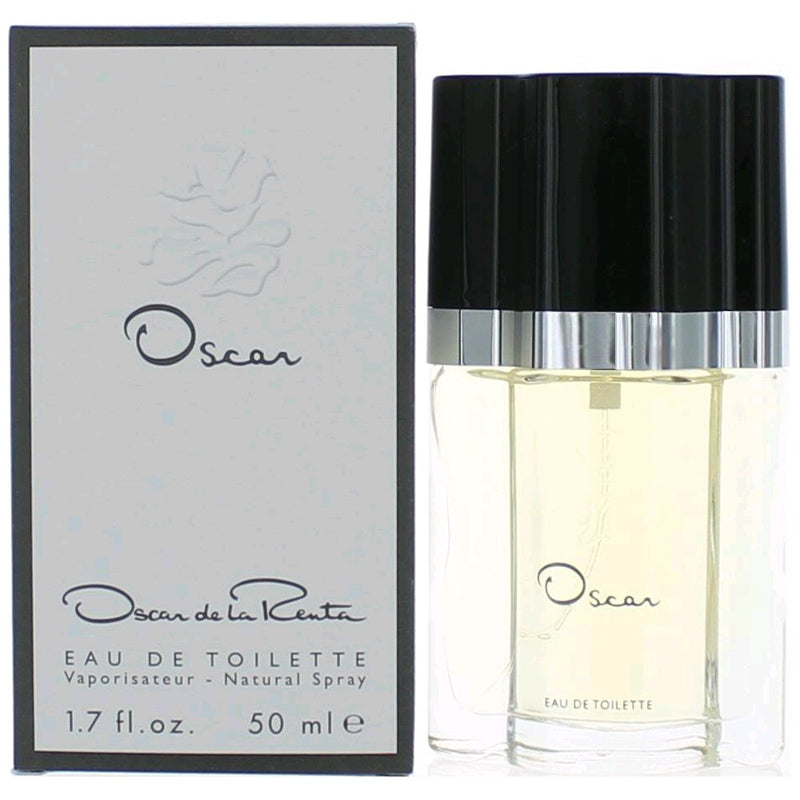 Oscar by Oscar De La Renta 1.7 oz women's EDT spray bottle with elegant packaging and clear brand labeling.