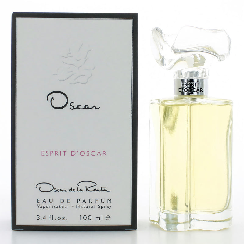 Oscar De La Renta Oscar Esprit D'Oscar 3.3 oz women's EDP spray bottle with elegant packaging.