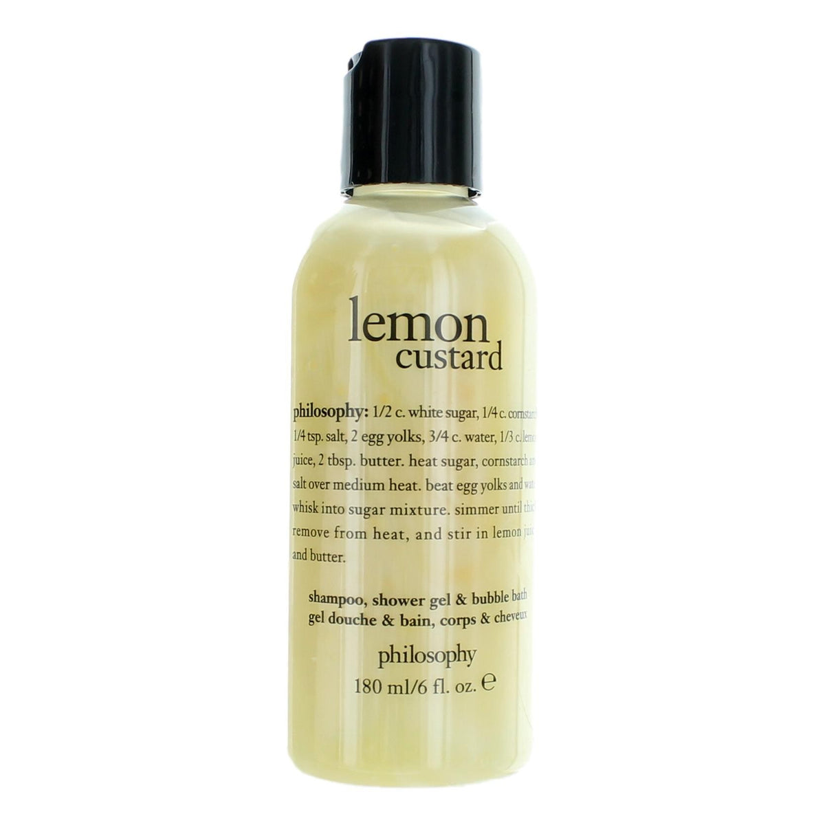 Lemon Custard Philosophy 6oz Shampoo Shower Gel and Bubble Bath women - Pertinacia Perfume