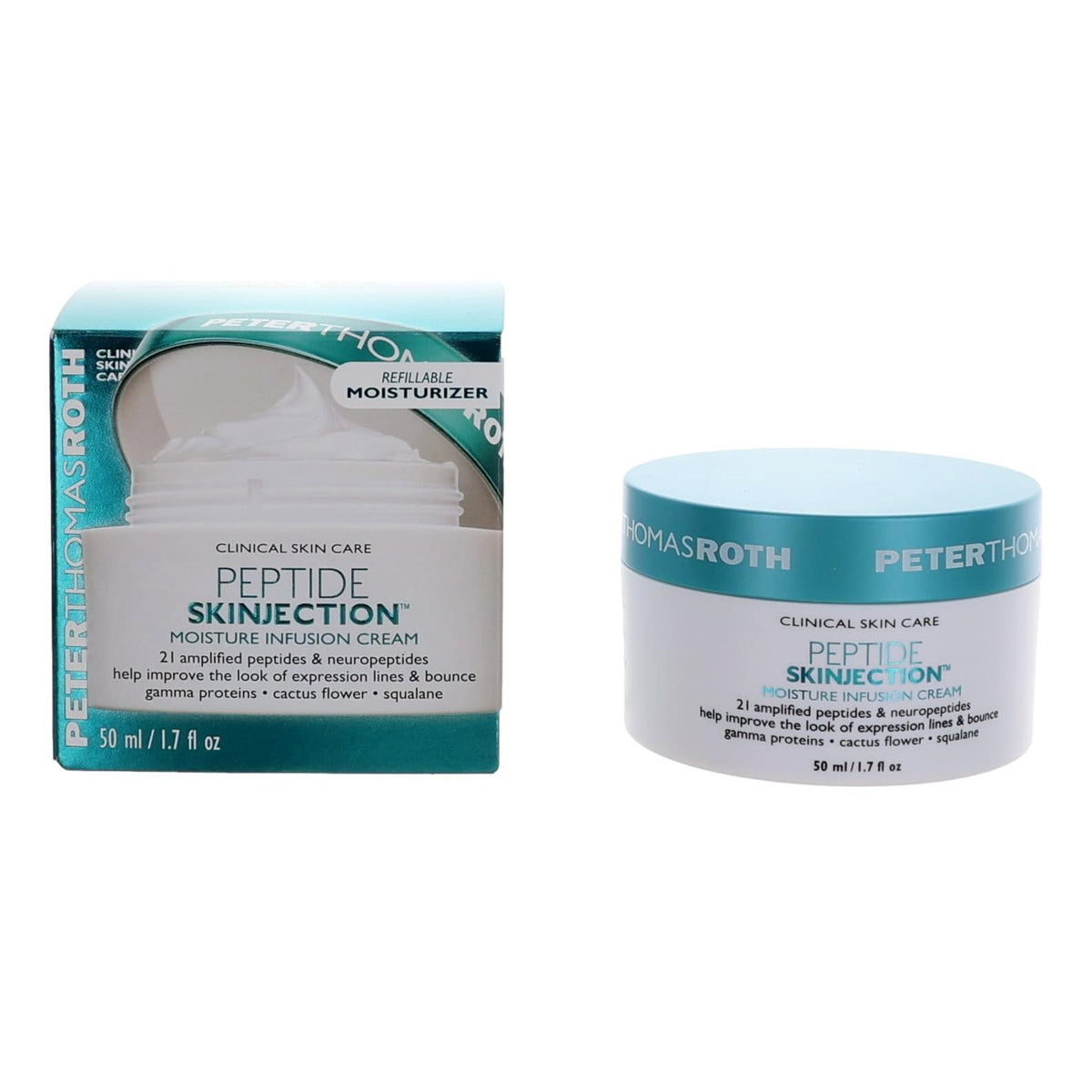 Peter Thomas Roth Peptide Skinjection 1.7oz Refillable Moisture Infusion Cream - Pertinacia Perfume