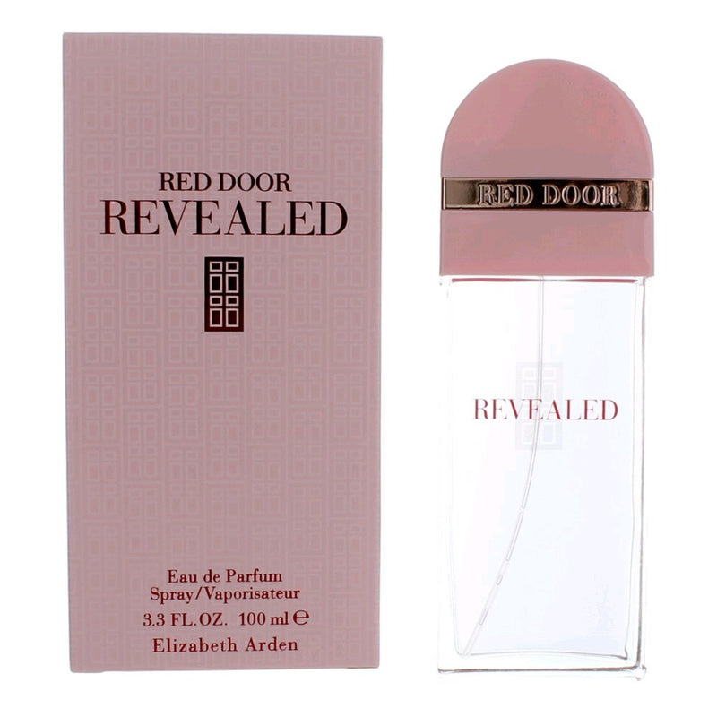 Elizabeth Arden Red Door Revealed 3.3 oz women’s EDP spray bottle with elegant red and gold packaging.