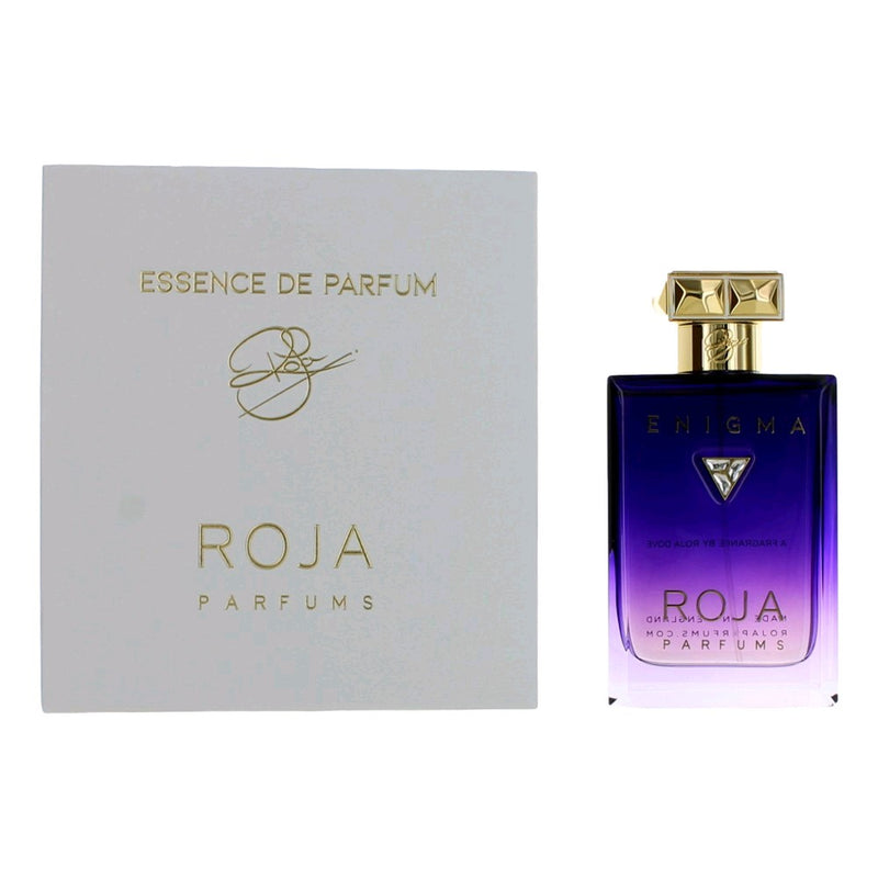 Roja Enigma Pour Femme 3.4oz essence perfume spray for women, elegant bottle with floral and oriental fragrance notes