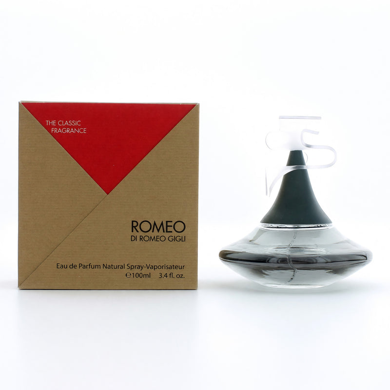 Romeo Gigli by Romeo Gigli 3.4 oz women’s EDP spray bottle with elegant design.