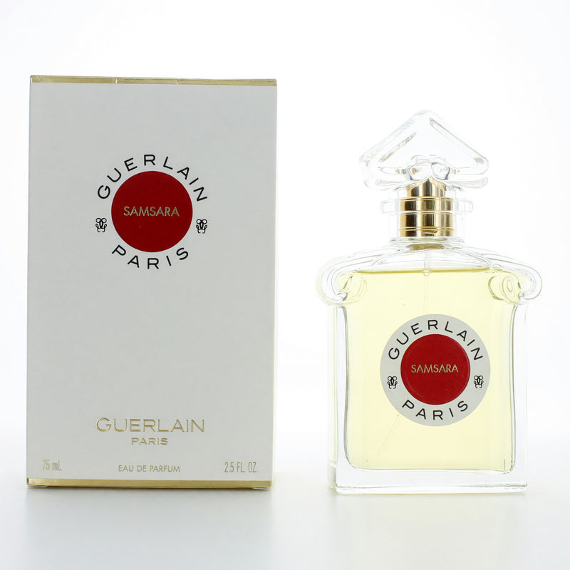 Guerlain Samsara 2.5 oz women’s eau de parfum spray with elegant floral and woody scent.