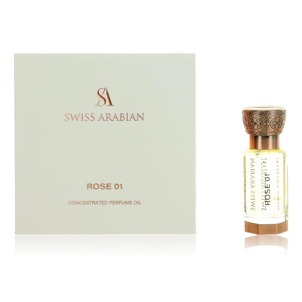 Rose 01 Swiss Arabian 0.4 oz Perfume Oil Unisex - Pertinacia Perfume