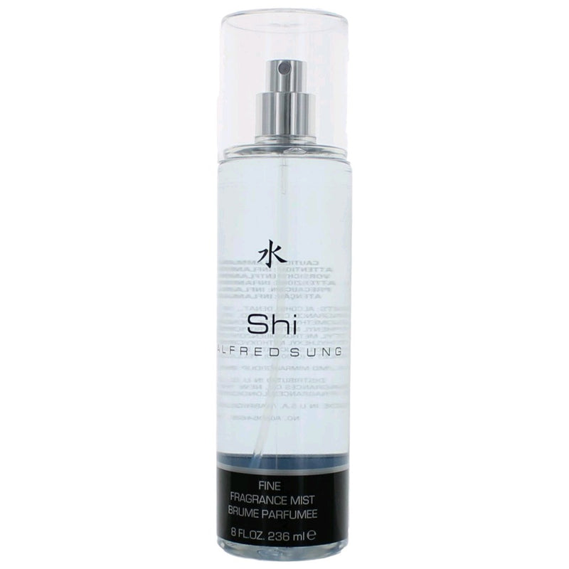 Alfred Sung Shi 8 oz women’s fragrance mist bottle with elegant packaging and floral design.