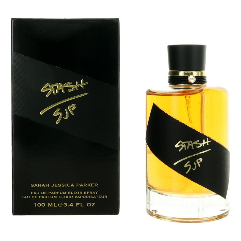 Sarah Jessica Parker Stash 3.4 oz EDP Elixir Spray for women, elegant perfume bottle with a sleek design.