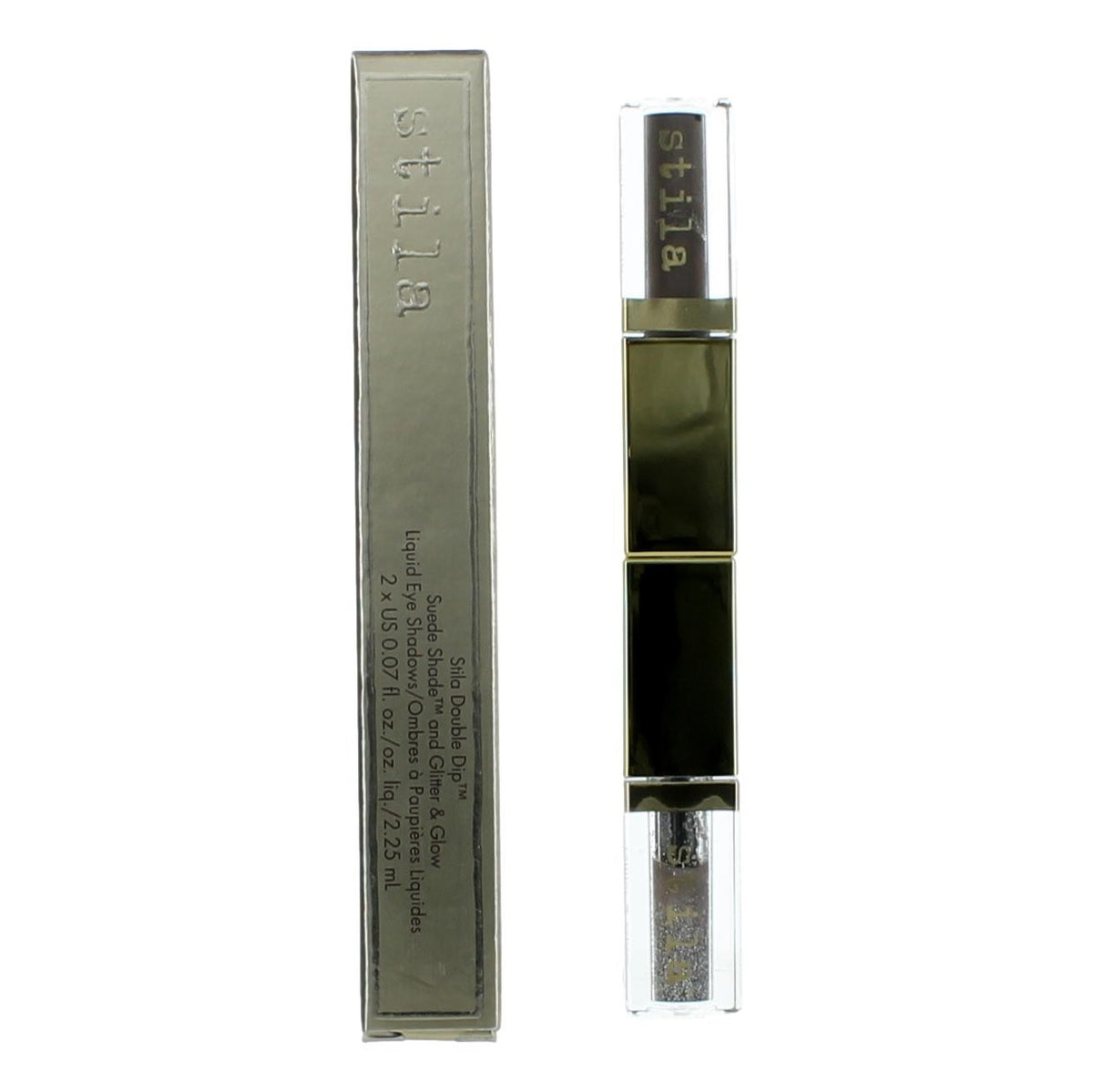 Stila Double Dip Stila Beauty 2 x .07 oz Liquid Eye Shadows- Grey Fox - Pertinacia Perfume