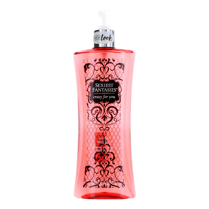 Parfums De Coeur Sexiest Fantasies Crazy for You 8oz women’s body mist bottle with floral and fruity scent design