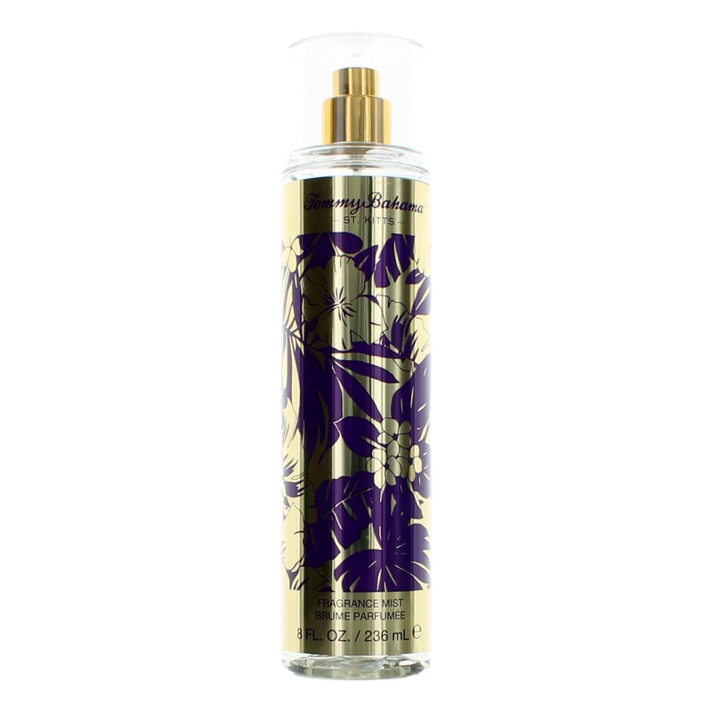 Tommy Bahama Set Sail Saint Kitts women’s 8oz body mist bottle with floral and ocean-inspired design, showcasing the product label.