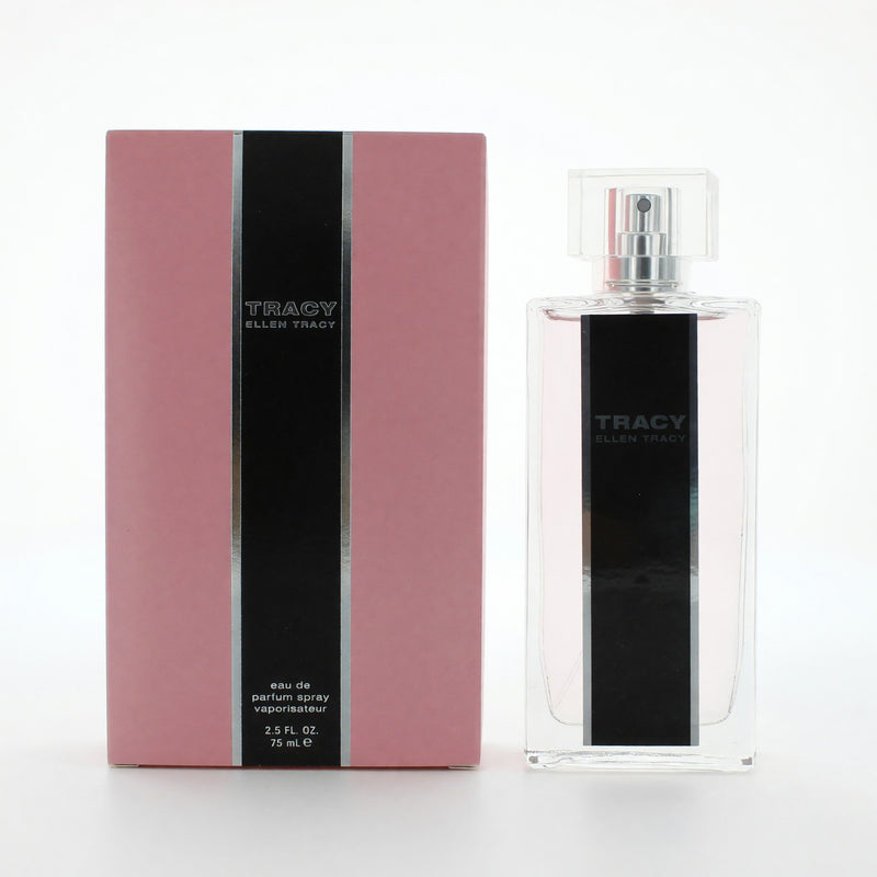 Ellen Tracy Tracy 2.5 oz women's Eau de Parfum spray bottle with elegant packaging and floral fragrance label.