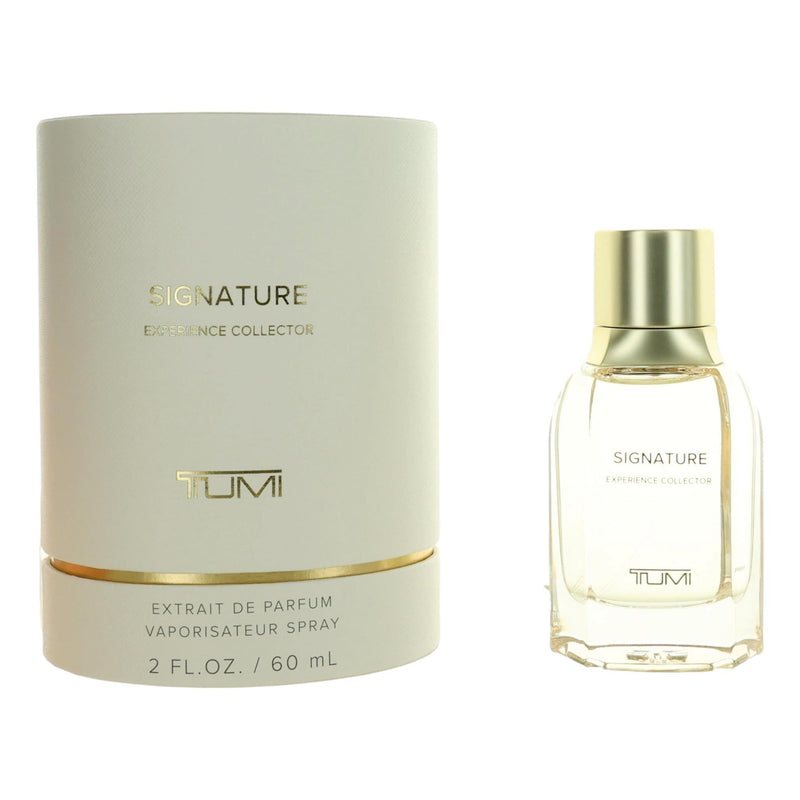 Tumi Signature Experience Collector 2oz Extrait de Parfum spray for women, elegant bottle with luxurious design.