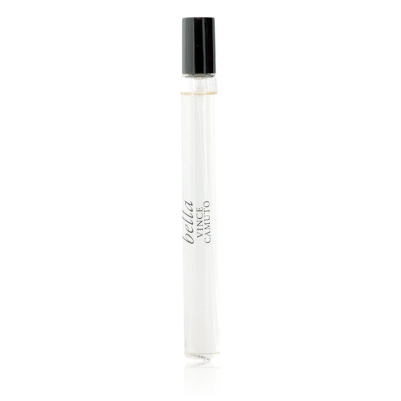 Vince Camuto Bella women's 0.34 oz Eau de Parfum spray bottle with elegant packaging visible in the image.