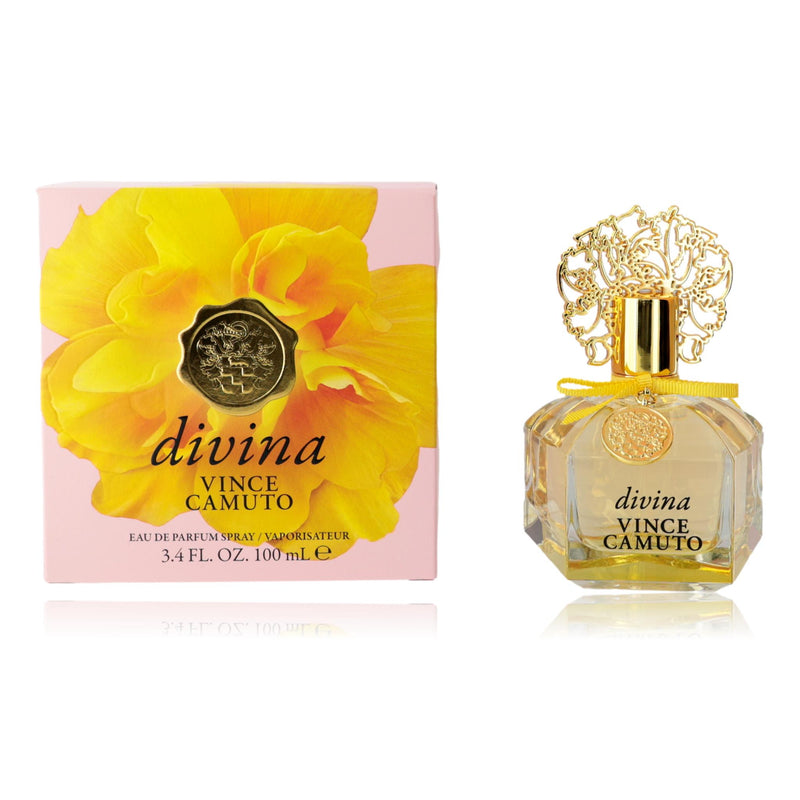 Vince Camuto Divina 3.4 oz women's eau de parfum spray with elegant bottle design.