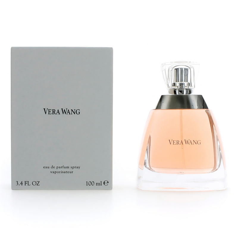 Vera Wang by Vera Wang 3.4 oz women's eau de parfum spray with elegant packaging and sleek glass bottle design.