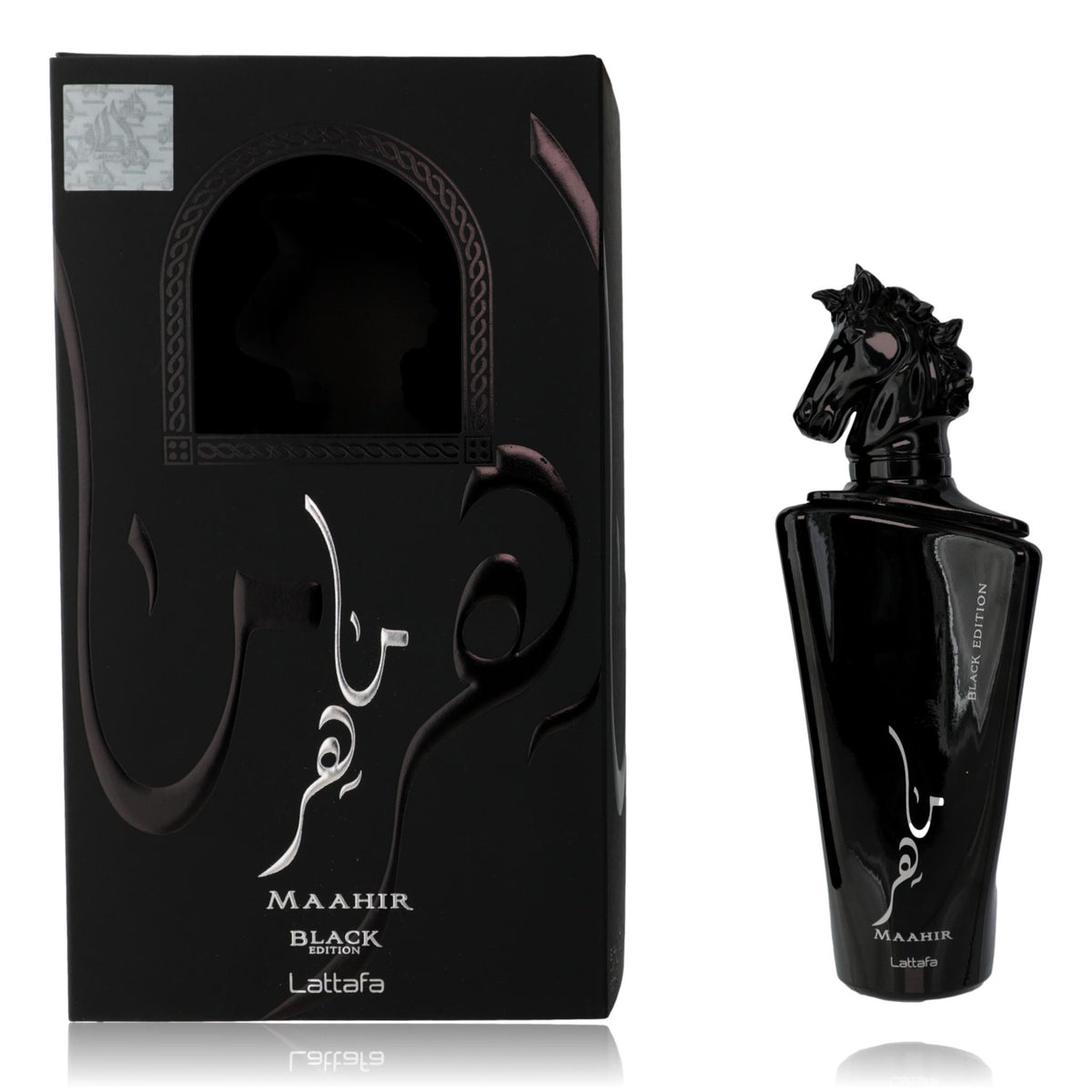 Maahir Black Edition Lattafa 3.4 oz EDP Spray Unisex - Pertinacia Perfume