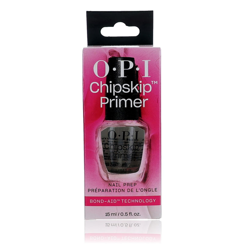 OPI Chipskip Primer nail prep coat in 0.5 oz bottle, physical nail primer for better adhesion and nail enhancement.