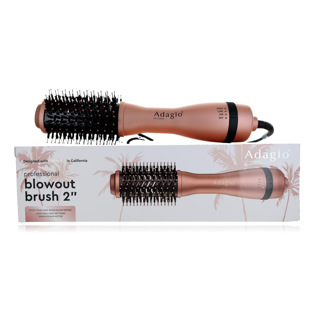 Adagio 2" Professional Blowout Brush Adagio - Rose Gold - Pertinacia Perfume