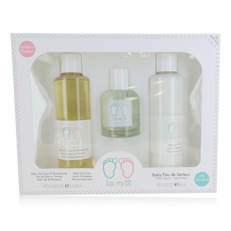 Disney Eau My BB 3-piece kids set featuring colorful bottles and packaging, ideal for young children’s personal care.
