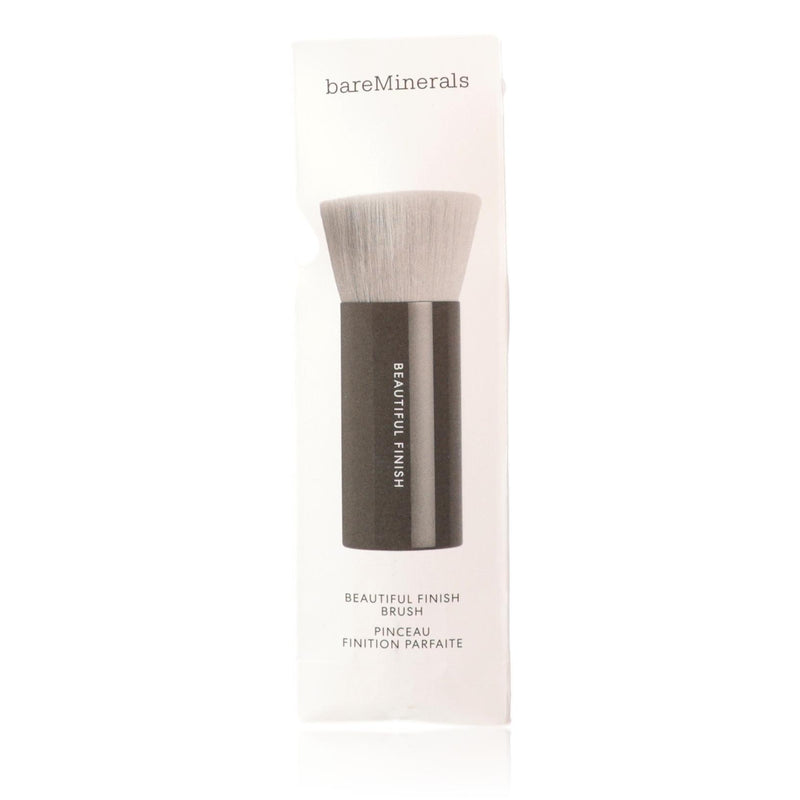Bare Minerals Beautiful Finish Brush for applying bareMinerals physical makeup, with soft bristles and ergonomic handle.