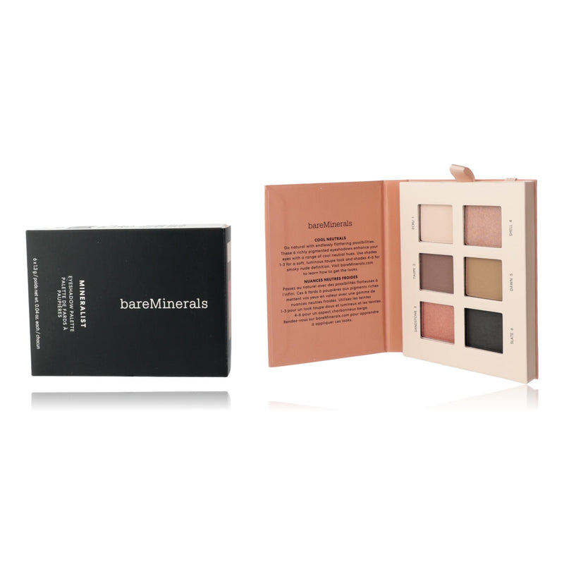 BareMinerals Mineralist Ultranatural 6-shade eyeshadow palette with neutral and natural-toned eyeshadows in a sleek compact.