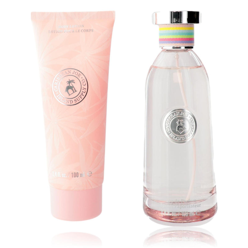 Paradise Isle Caribbean Joe 2-piece gift set for women including a floral dress and matching accessories, vibrant and casual style.