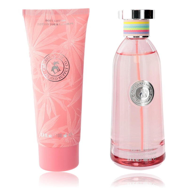 Tropical Haven Caribbean Joe 2-piece gift set for women with vibrant tropical print and matching accessories.