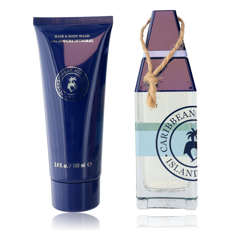 Azure Sails by Caribbean Joe 2-piece gift set for men, featuring stylish clothing and accessories in a nautical sailboat design.