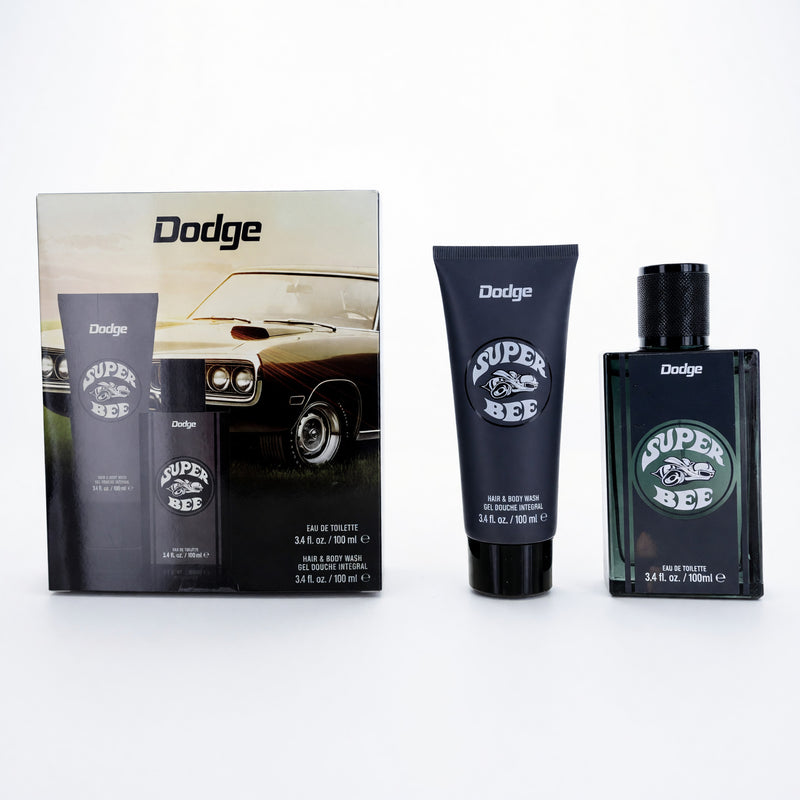 Dodge Superbee gift set for men featuring Dodge-branded physical accessories in a two-piece package.