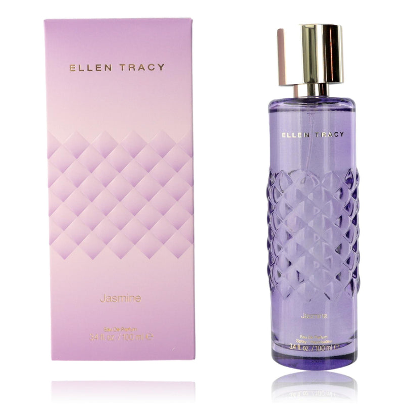 Ellen Tracy Jasmine 3.4 oz women’s EDP spray bottle with floral fragrance design