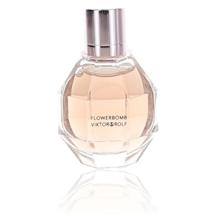 Viktor & Rolf Flowerbomb 0.24 oz unboxed women’s eau de parfum splash bottle, floral fragrance with elegant design.