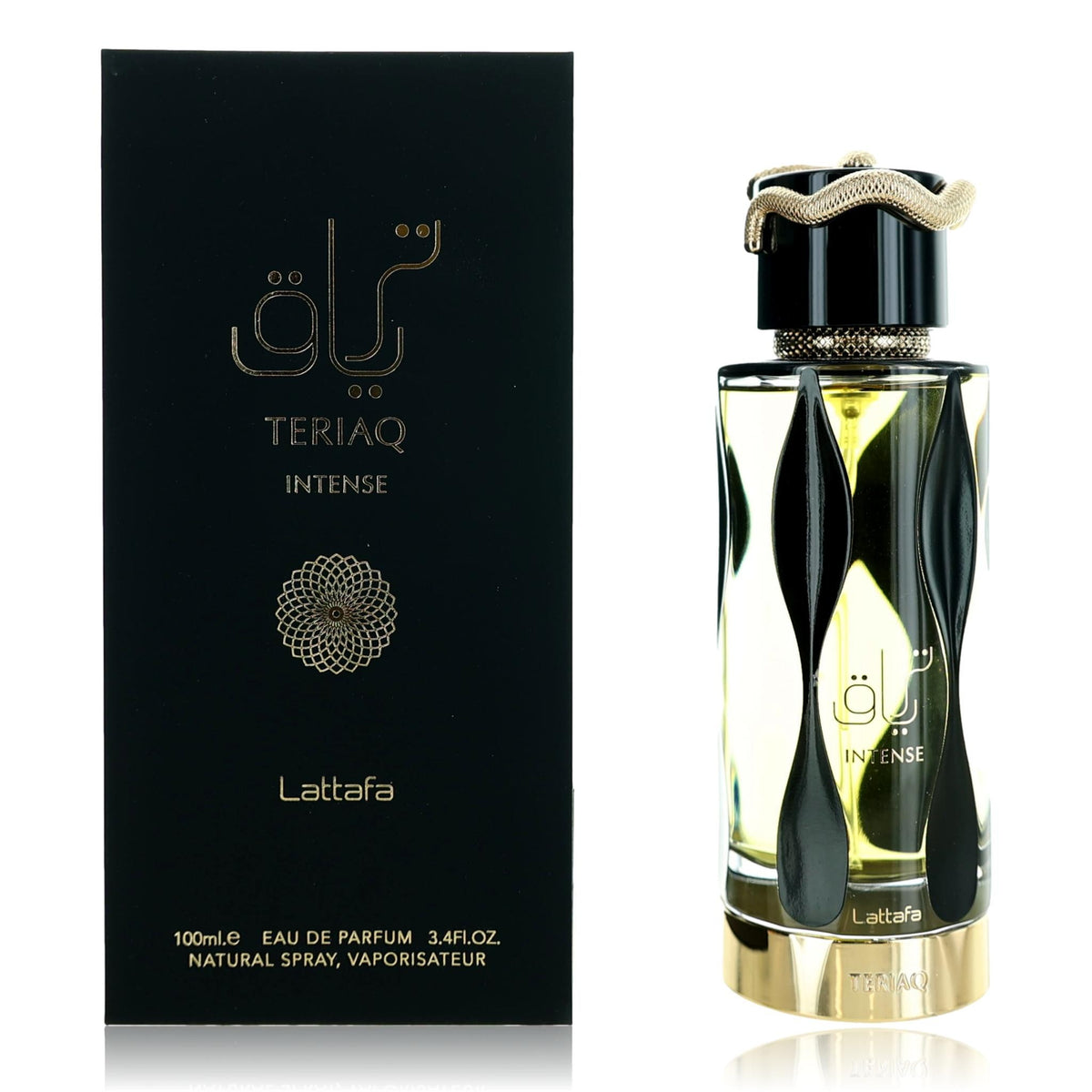 Teriaq Intense Lattafa 3.4 oz EDP Spray Unisex - Pertinacia Perfume