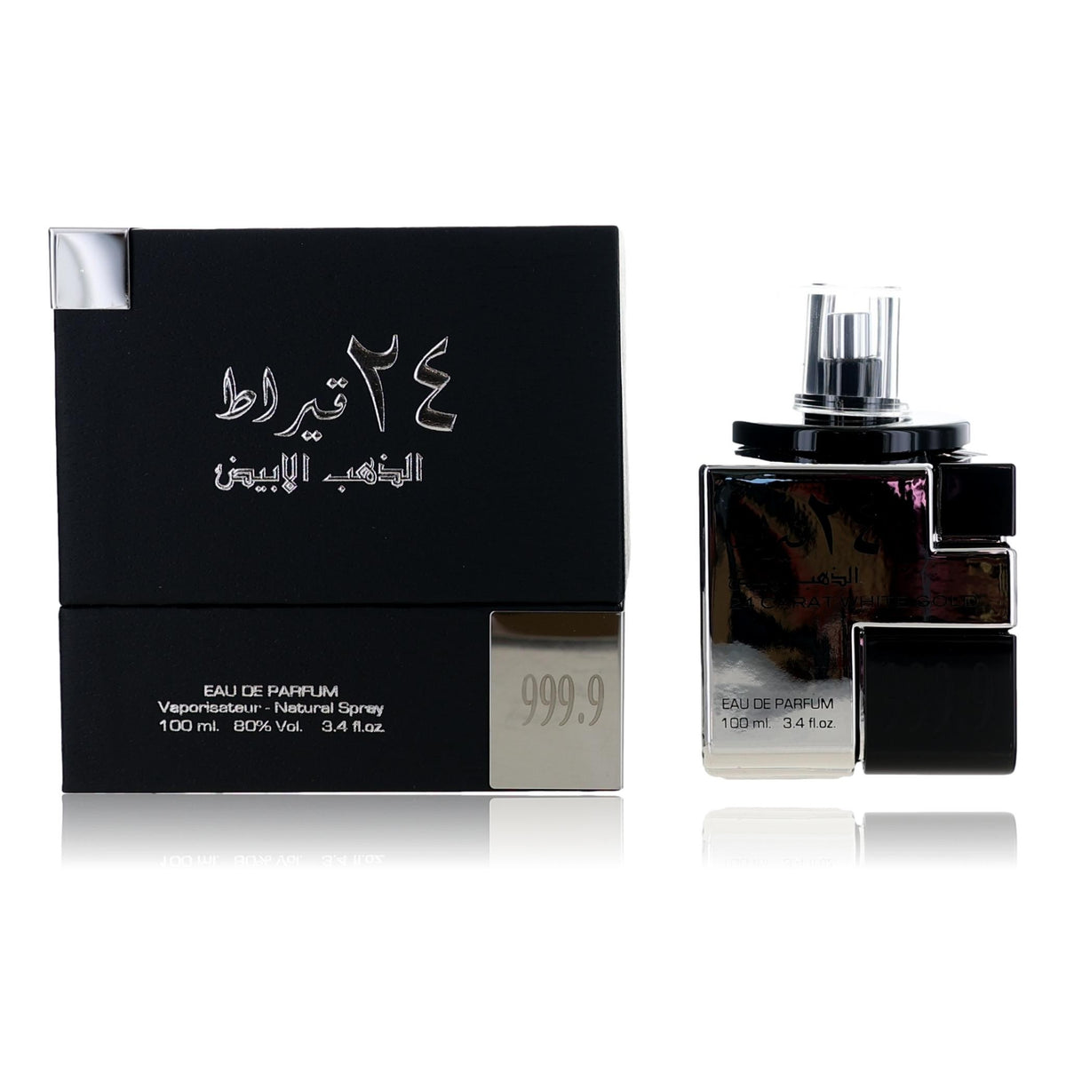 24 Carat White Gold Lattafa 3.4 oz EDP Spray Unisex - Pertinacia Perfume