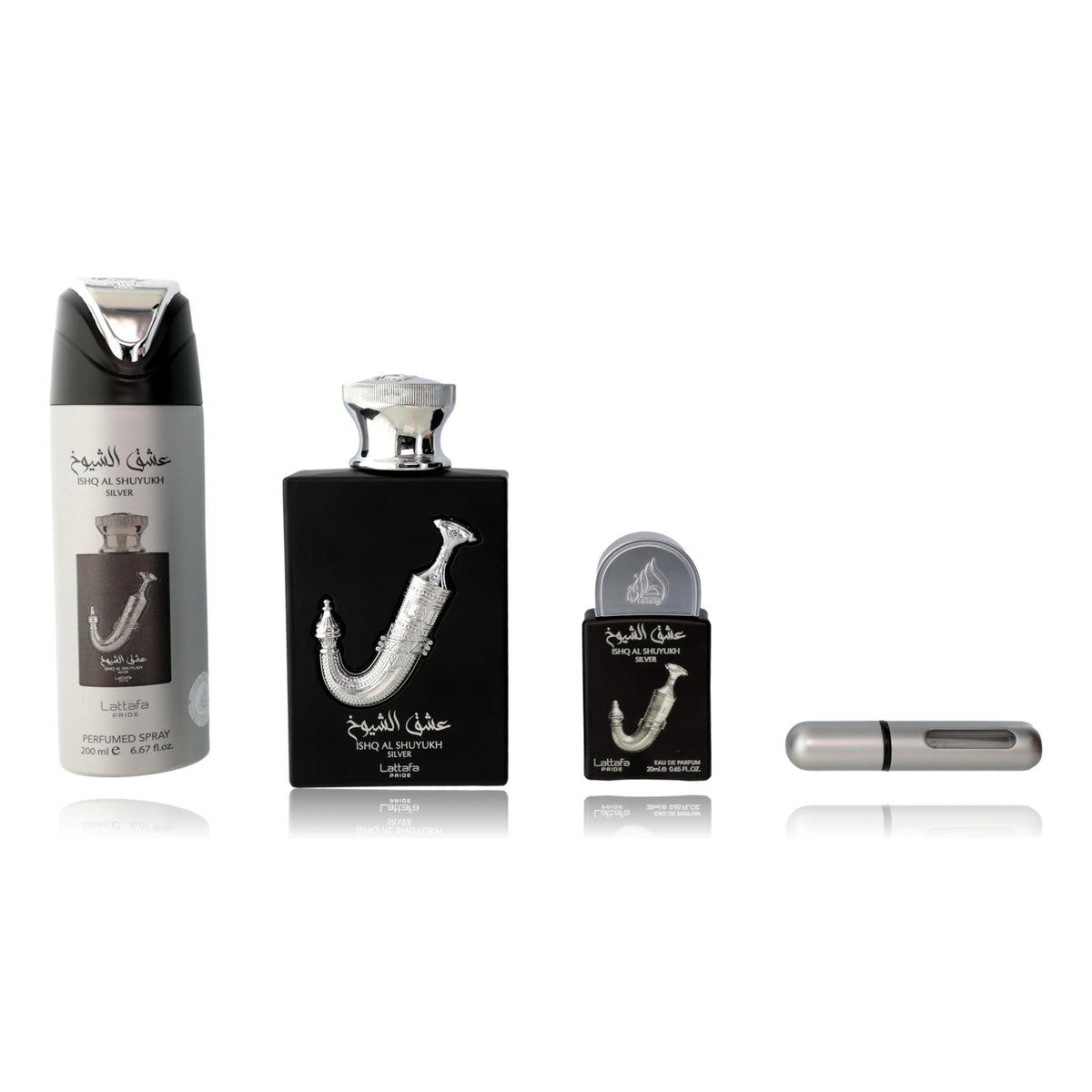 Ishq Al Shuyukh Lattafa 3 Piece Gift Set Unisex - Pertinacia Perfume