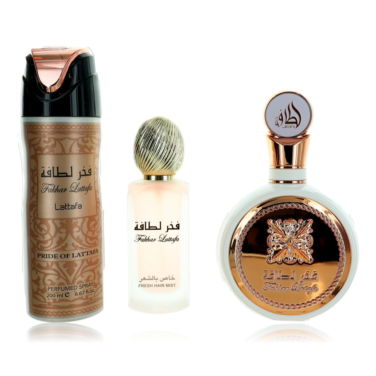 Fakhar Lattafa 3 Piece Gift Set Women - Pertinacia Perfume