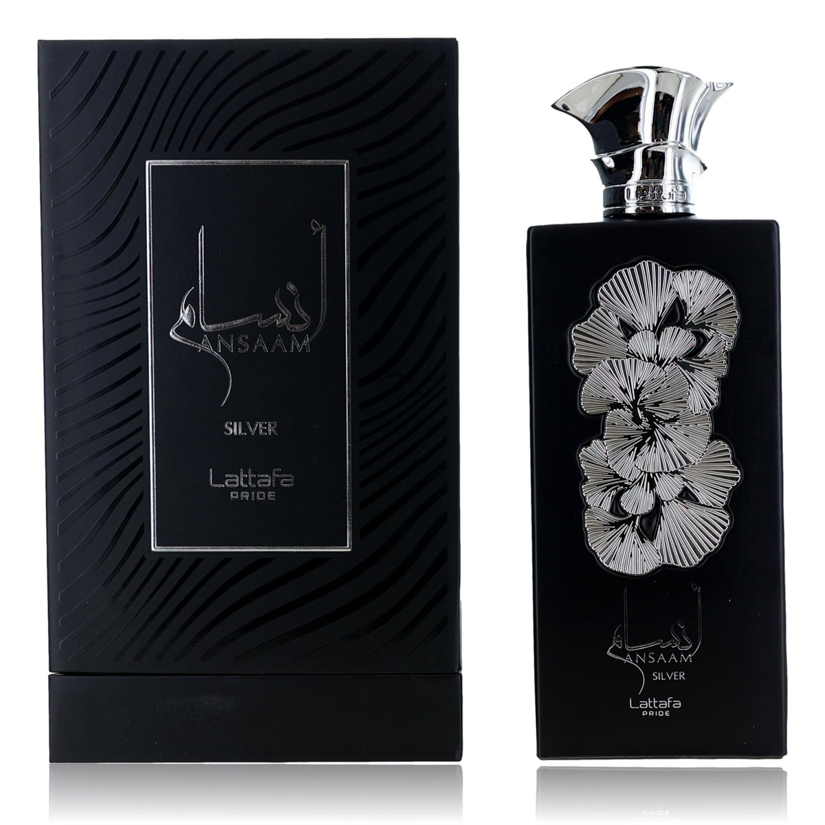 Ansaam Silver Lattafa 3.4 oz EDP Spray Unisex - Pertinacia Perfume