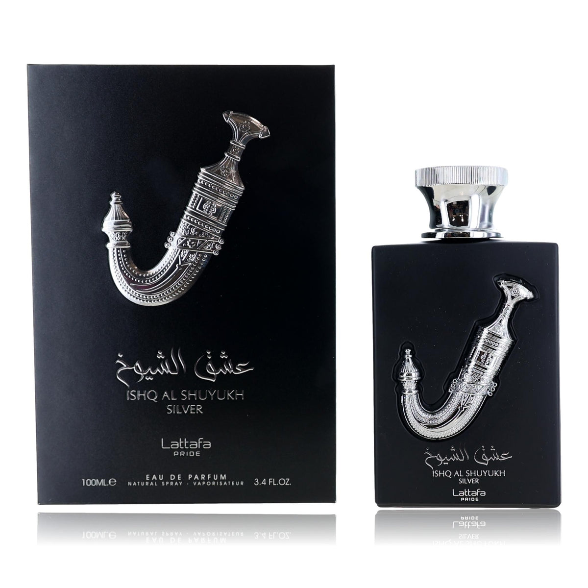 Ishq Al Shuyukh Silver Lattafa 3.4 oz EDP Spray Unisex - Pertinacia Perfume