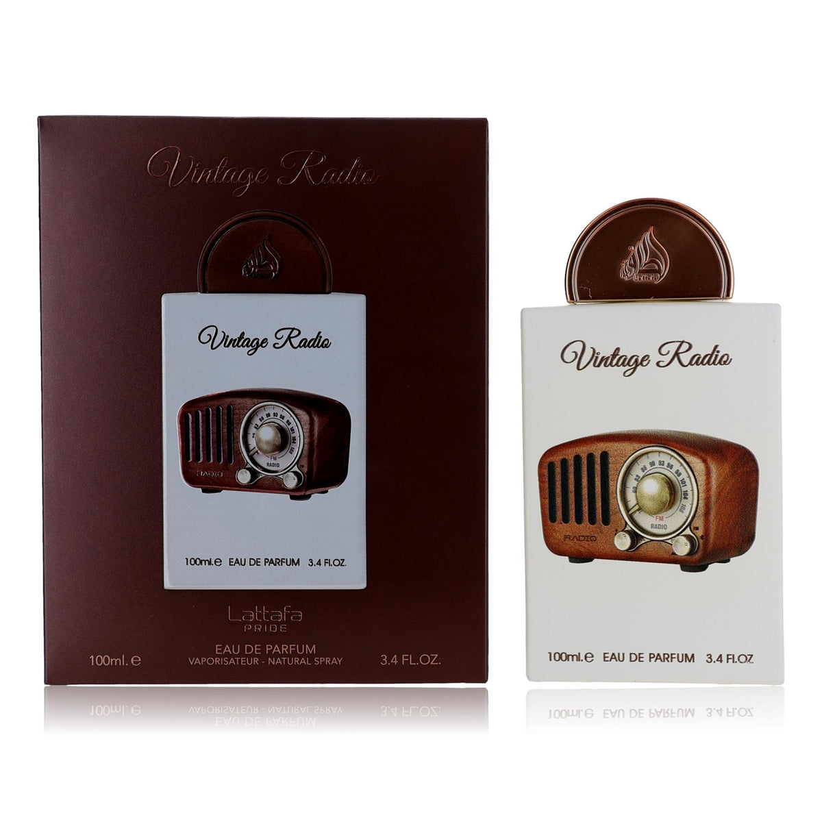 Vintage Radio Lattafa 3.4 oz EDP Spray Unisex - Pertinacia Perfume