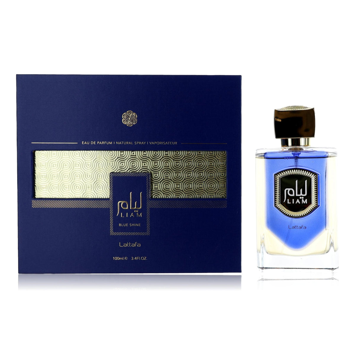 Liam Blue Shine Lattafa 3.4 oz EDP Spray Unisex - Pertinacia Perfume